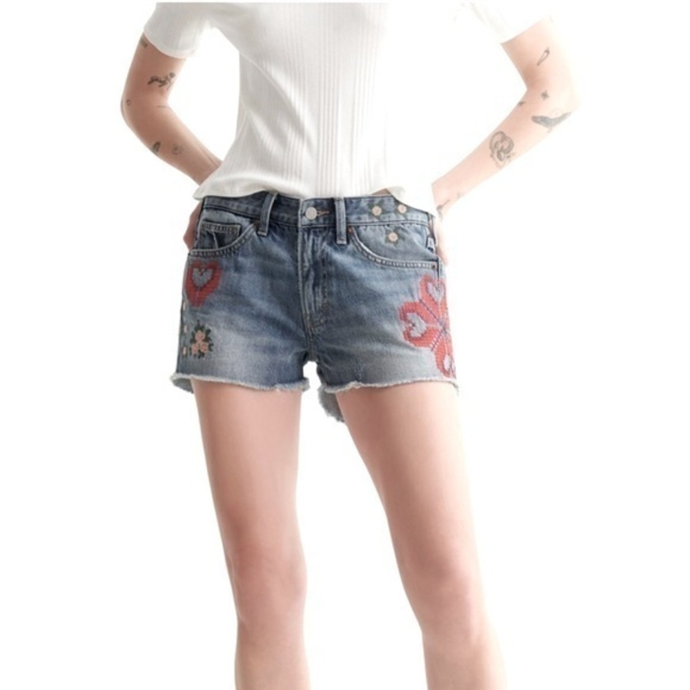 Lucky Brand Mid Rise Boy Denim Shorts